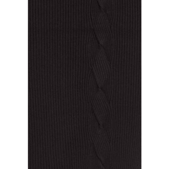 Ichi IHDOLLIS Ribbed Knit Midi Skirt, Size Small, Color Black - Picture 5 of 6